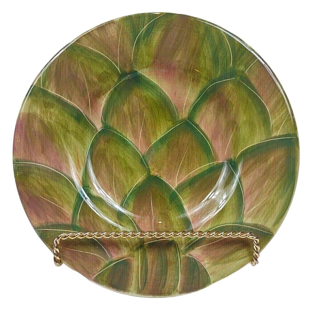 Pfaltzgraff Central Market Artichoke Pattern Ceramic Salad or Dessert Plate 8"